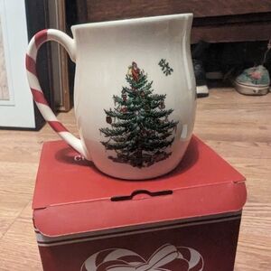 NIB Spode Christmas tree peppermint mug
